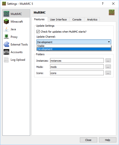 Name:  MultiMC - development build setting.png
Views: 2421
Size:  40.8 KB